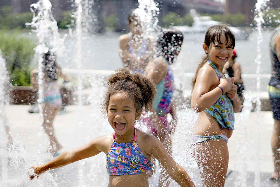 Cool off at one of the many splash pads  around New Jersey. Photo by Jody Mercier