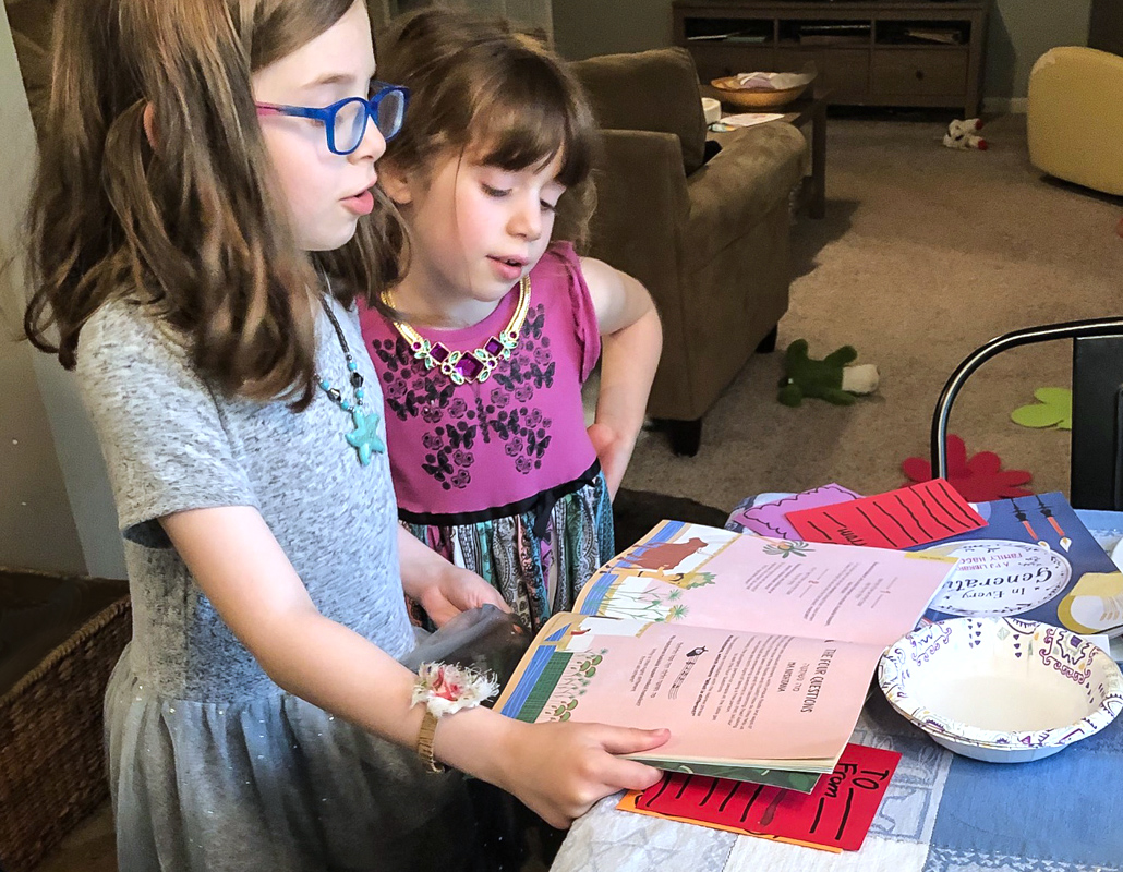 How to Celebrate Passover as a Family (and Make it Fun for Kids) An illustrated Haggadah encourages kids to read the story of Passover and the Passover Seder. Photo by Melanie Preis