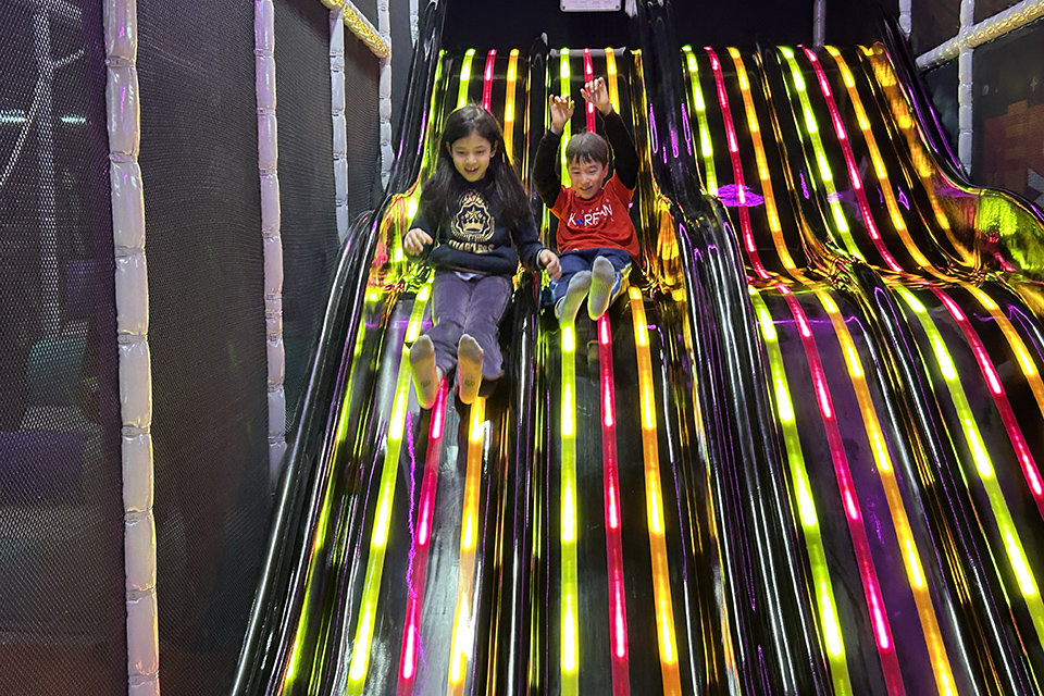 Brooklyn's Flying Apple offers action-packed fun for kids of all ages. 