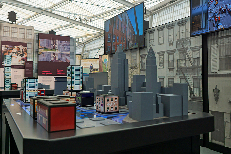 Building table at CityWorks at NYSCI