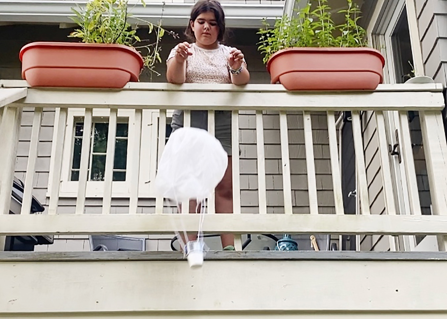 Build a toy parachute for a fun craft, science project with the kids.